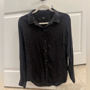 Red Heart Polka Dot Rails Long Sleeve Shirt